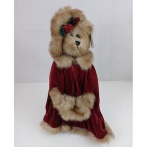 The Bearington Collection Missy Mistletoe 16" Collectible Plush With Stand